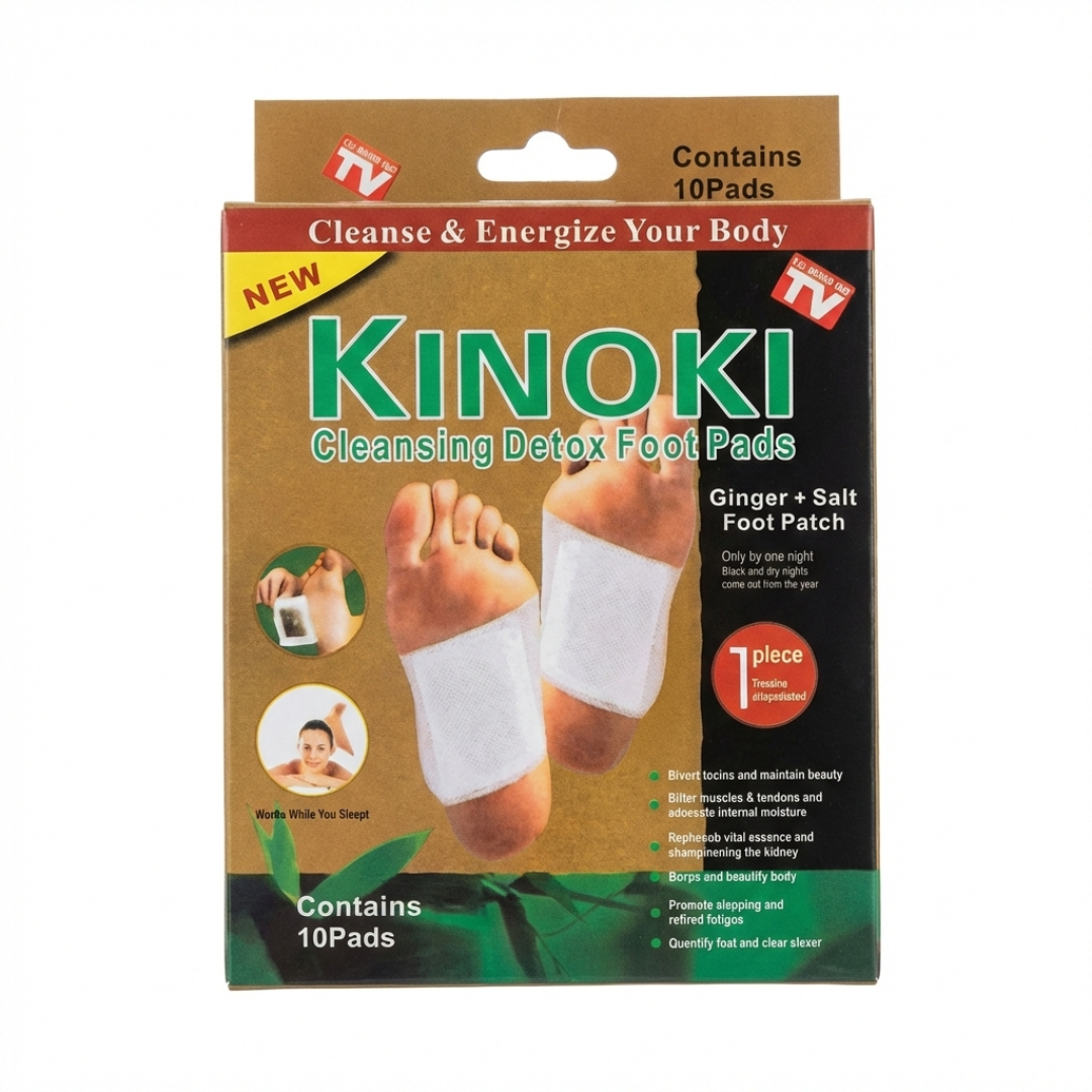 Cleansing Detox Foot Pads – Ginger & Salt Overnight Foot Patches (10 Pads)
