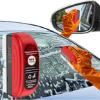 Car Glass Oil Film Remover with Cleaning Brush | Removes Oil Film, Water Spots, Grease & Wiper Marks | Clear Vision Windshield Cleaner