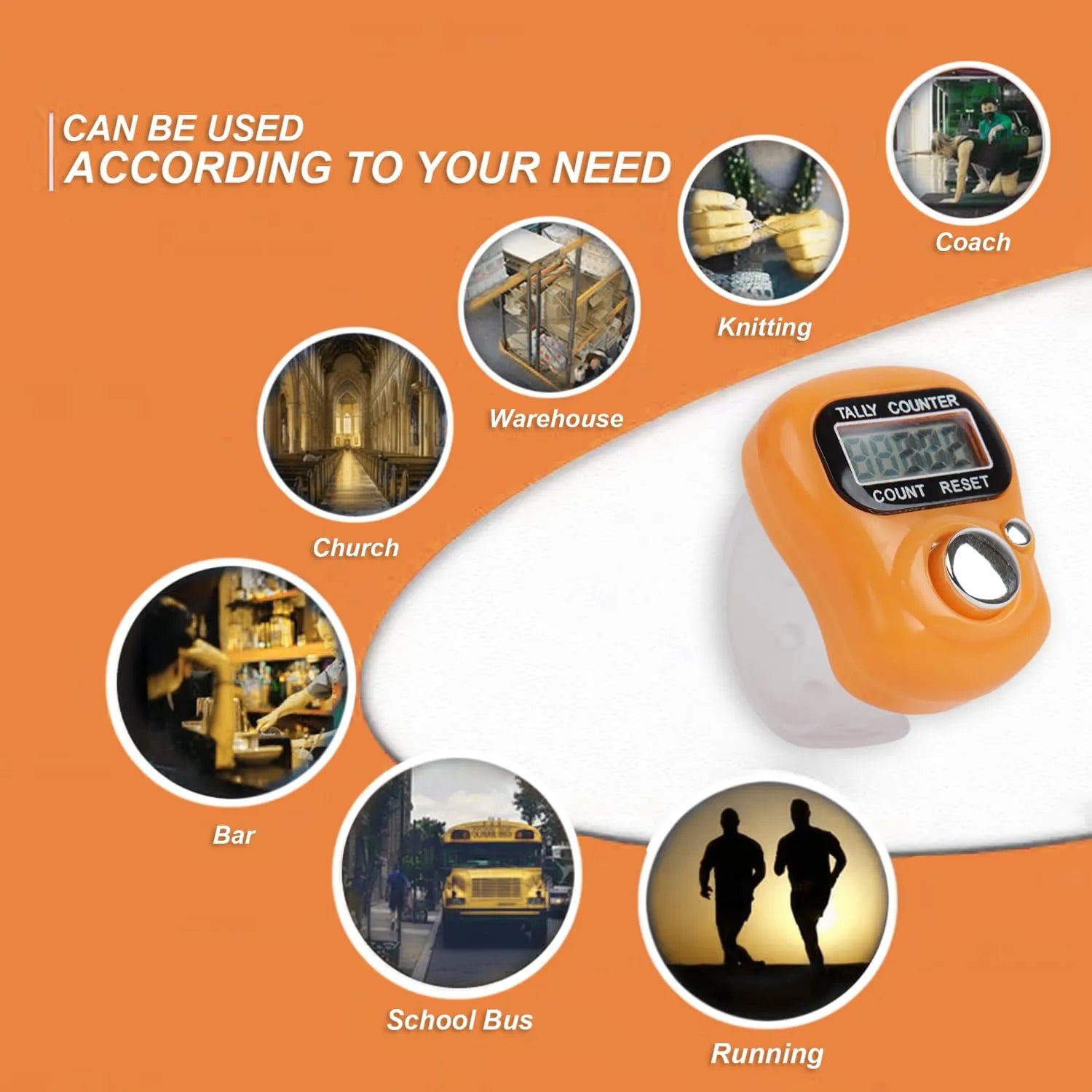 Mini Finger Ring Japa Counter | Digital Tally Counter for Meditation, Prayer & Chanting