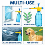 Bottle Pressure Sprayer Attachment | Handheld Pump Spray Gun | Adjustable Nozzle for Gardening & Cleaning