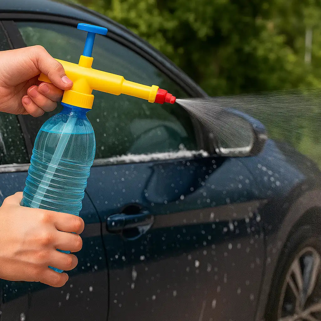 Bottle Pressure Sprayer Attachment | Handheld Pump Spray Gun | Adjustable Nozzle for Gardening & Cleaning