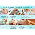 Goat Milk Exfoliating Foot Mask with Nicotinamide | Deep Moisturising & Dead Skin Removal Foot Mask