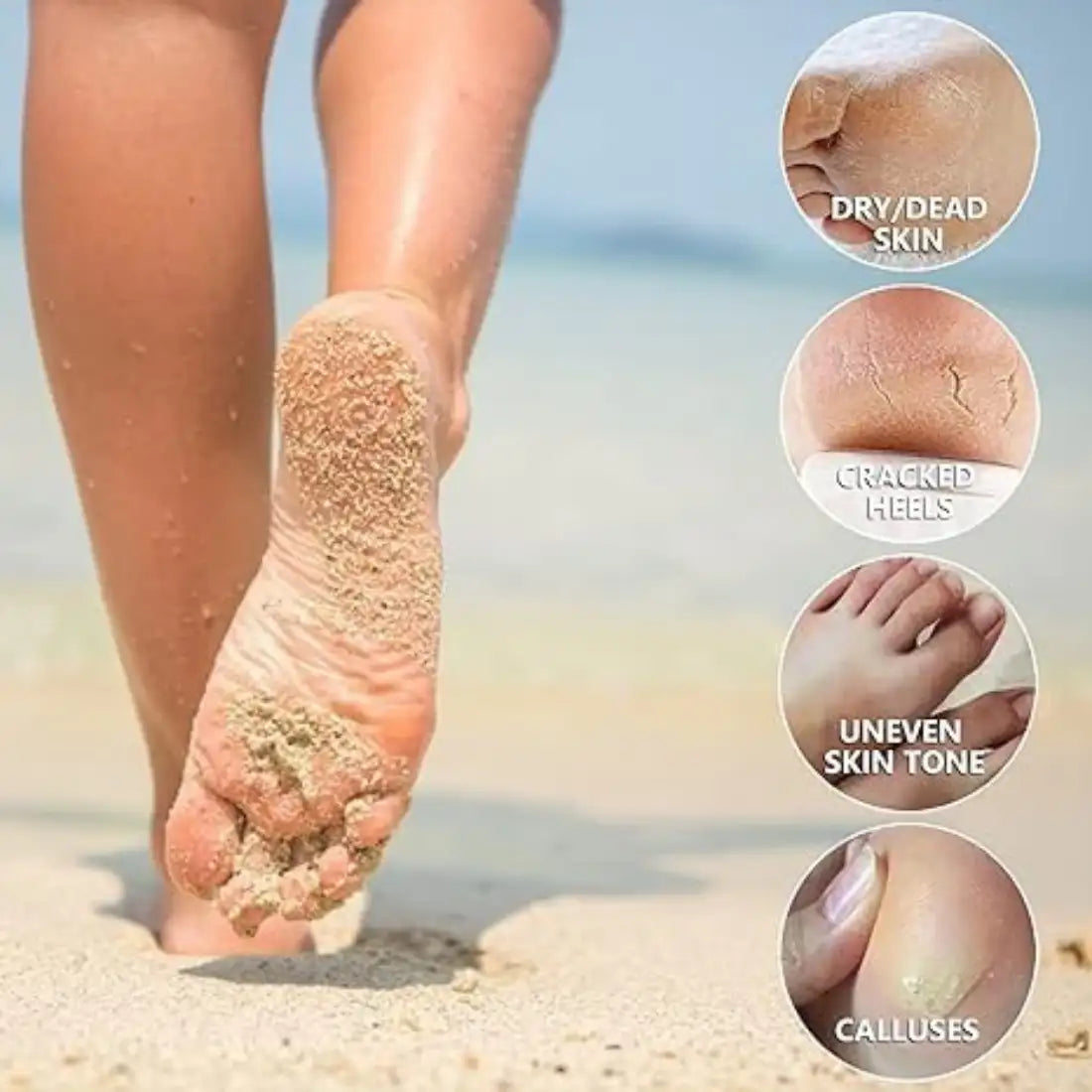 Goat Milk Exfoliating Foot Mask with Nicotinamide | Deep Moisturising & Dead Skin Removal Foot Mask