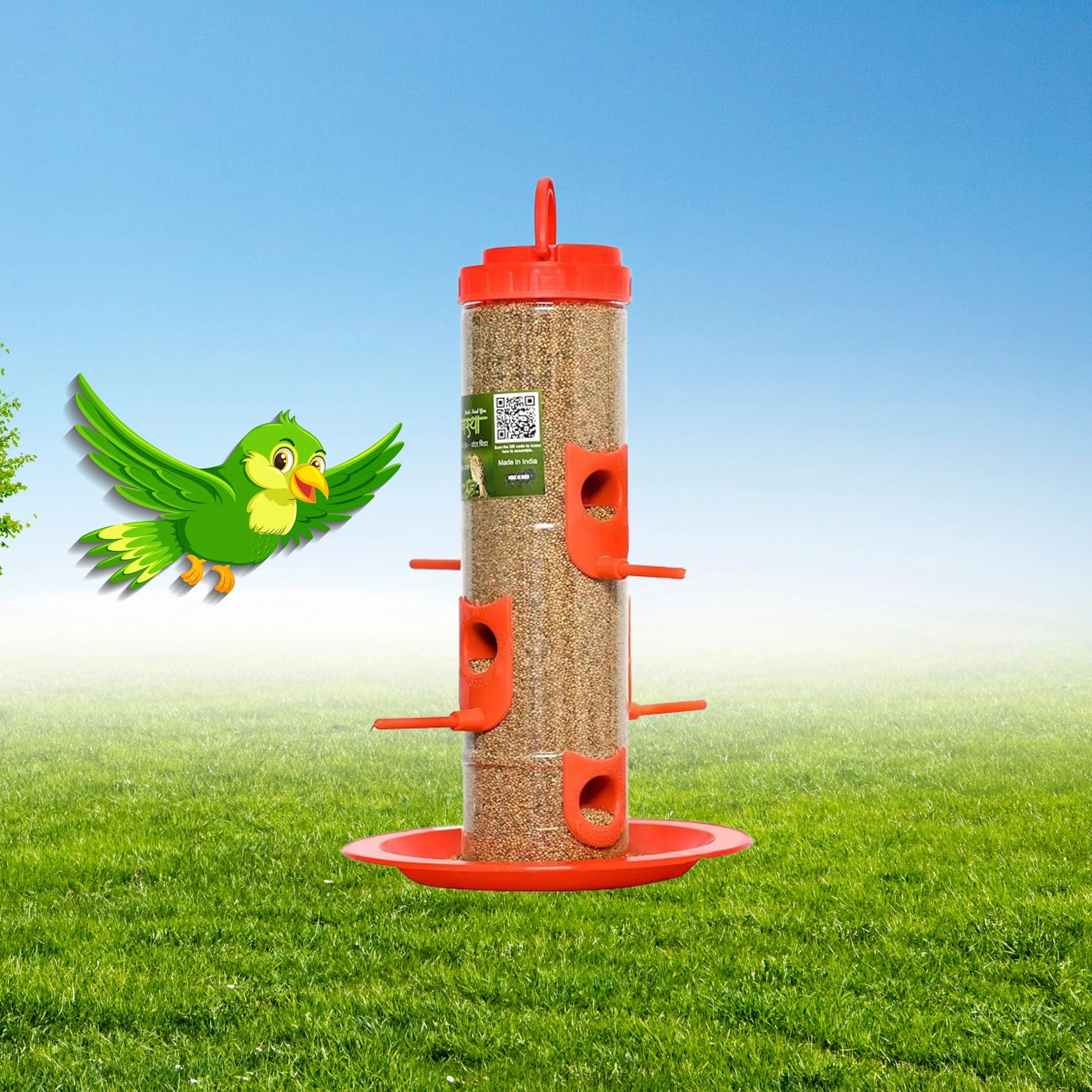 Durable Hanging Bird Feeder for Outdoor Use – Attracts Wild Birds